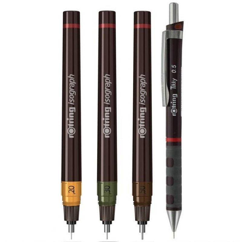 Rotring Isograph Drawing Pen Junior Set (0.20-0.30-0.50)