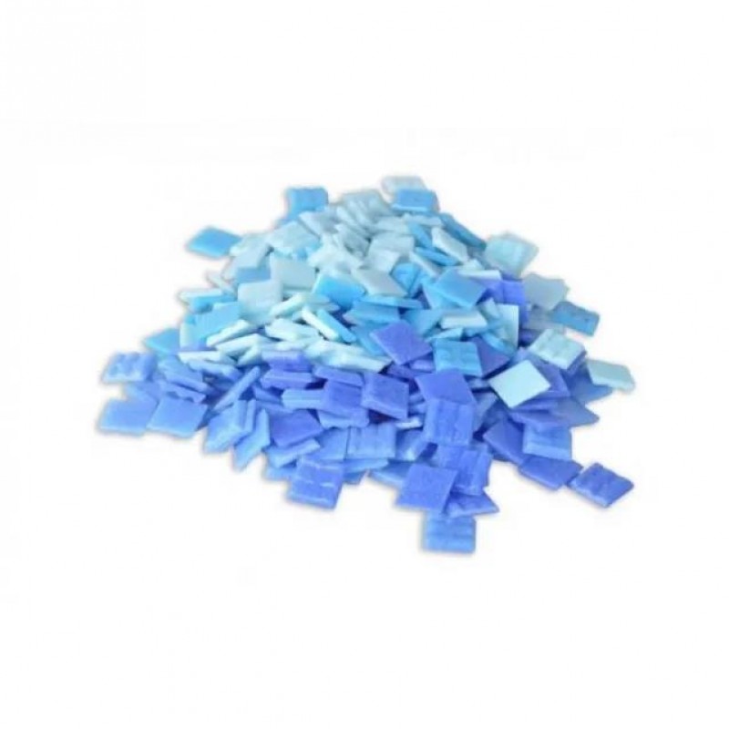 Ψηφίδες Glass Mosaic 20x20x4mm 250gr Μπλε Αποχρώσεις