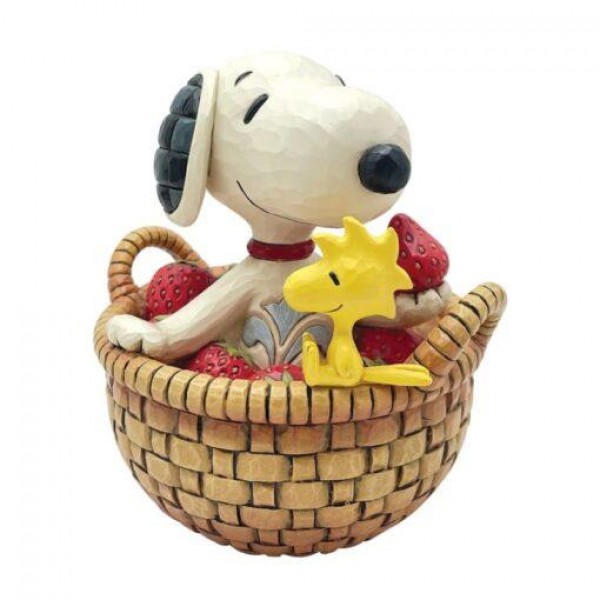 Φιγούρα Snoopy in Basket of Strawberries 12,5cm Φιγούρα Snoopy in Basket of Strawberries 12,5cm