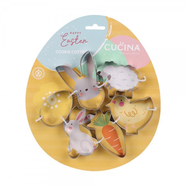 Σετ Κουπ Πατ Ανοξείδωτα 6 Τεμαχίων 7,5x6,5x1,7cm Σετ Κουπ Πατ Ανοξείδωτα 6 Τεμαχίων 7,5x6,5x1,7cm