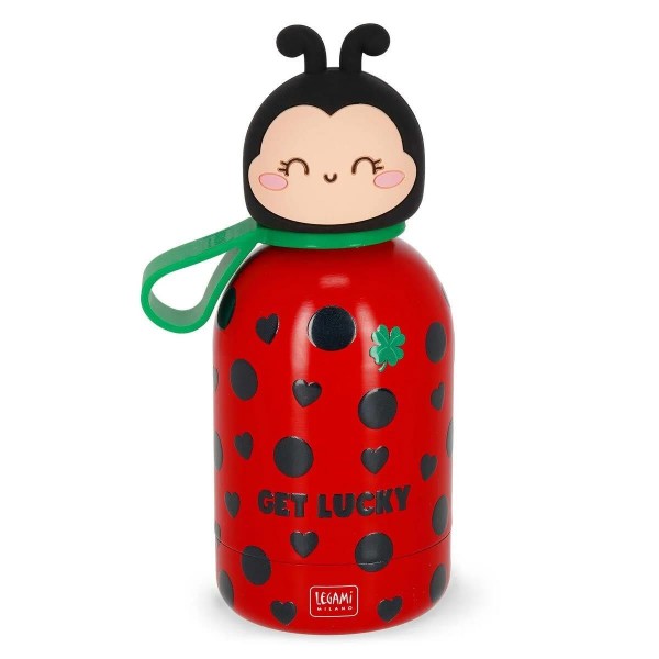 Legami Vacuum Bottle for Kids - Ladybug - HotnCold BFF Legami Vacuum Bottle for Kids - Ladybug - HotnCold BFF