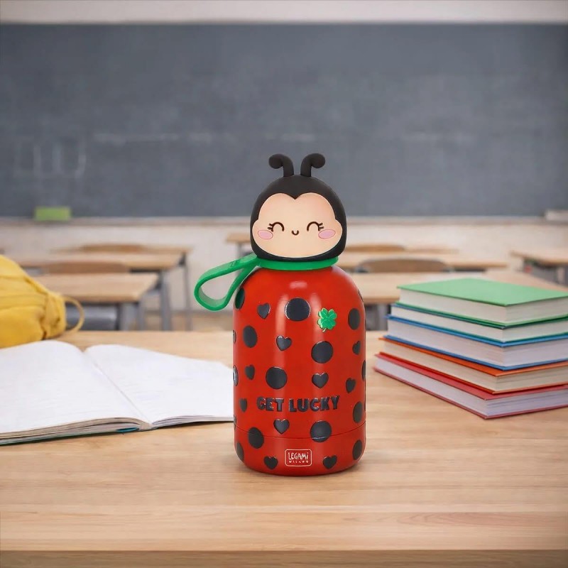Legami Vacuum Bottle for Kids - Ladybug - HotnCold BFF