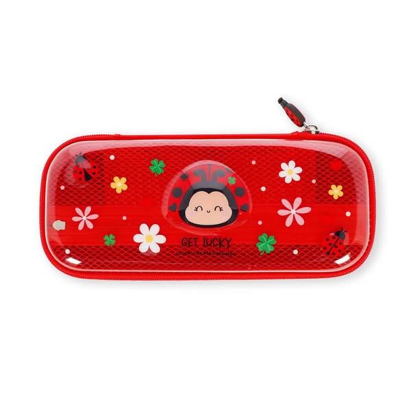 Legami Ladybug Rigid Transparent Pencil Case - WonderWow Legami Ladybug Rigid Transparent Pencil Case - WonderWow