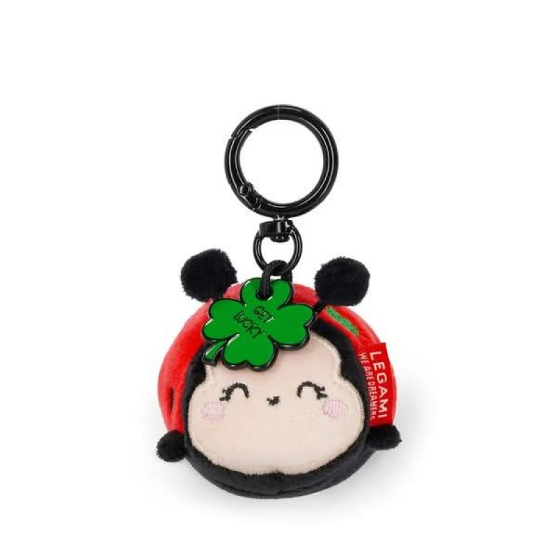Legami Ladybug Plush Key Ring - Tiny Super Soft!
