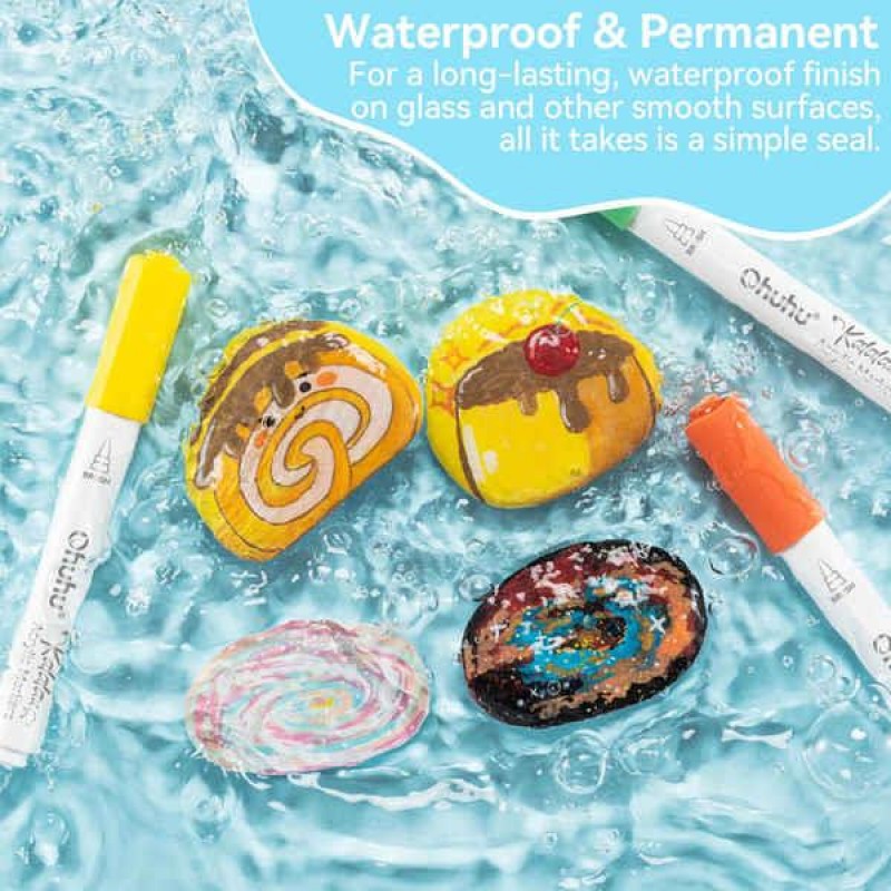 Ohuhu Kalalau Σετ 30 Ακρυλικών Μαρκαδόρων Bullet