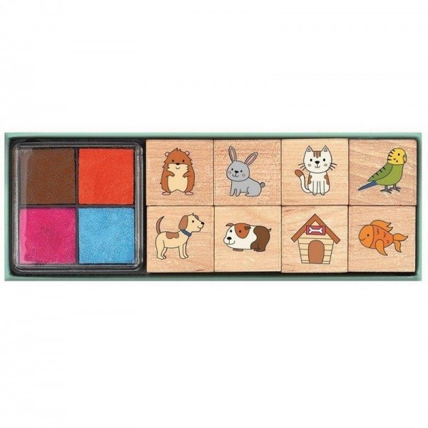 Σετ με Σφραγίδες Κατοικίδια Ζωάκια Σετ με Σφραγίδες Κατοικίδια Ζωάκια