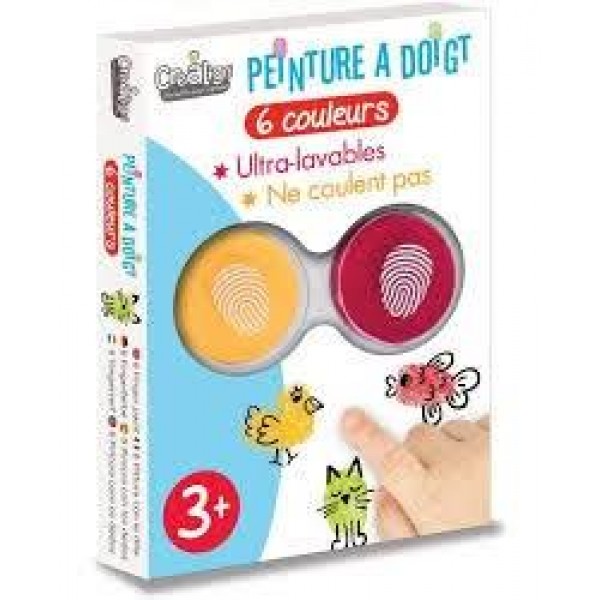 Crealign Δαχτυλομπογιές 6 Χρώματα Crealign Δαχτυλομπογιές 6 Χρώματα