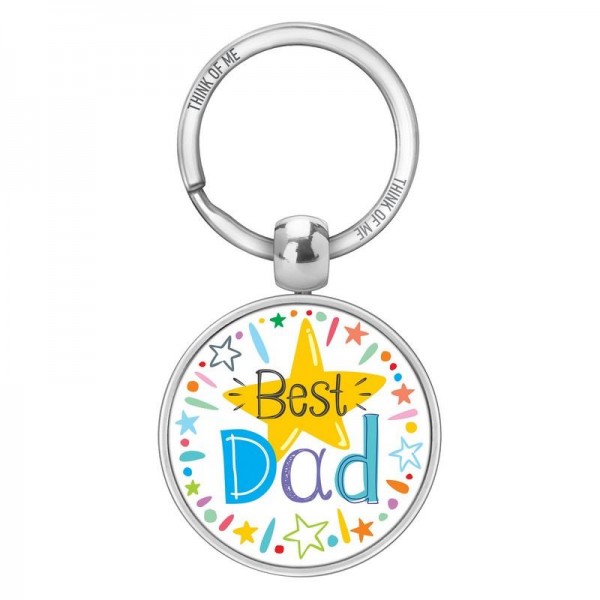 Μεταλλικό Μπρελόκ 3,6cm Best Dad Αστέρι