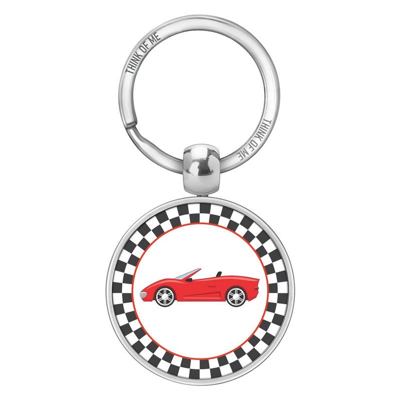 Μεταλλικό Μπρελόκ 3,6cm Κόκκινο Αυτοκίνητο