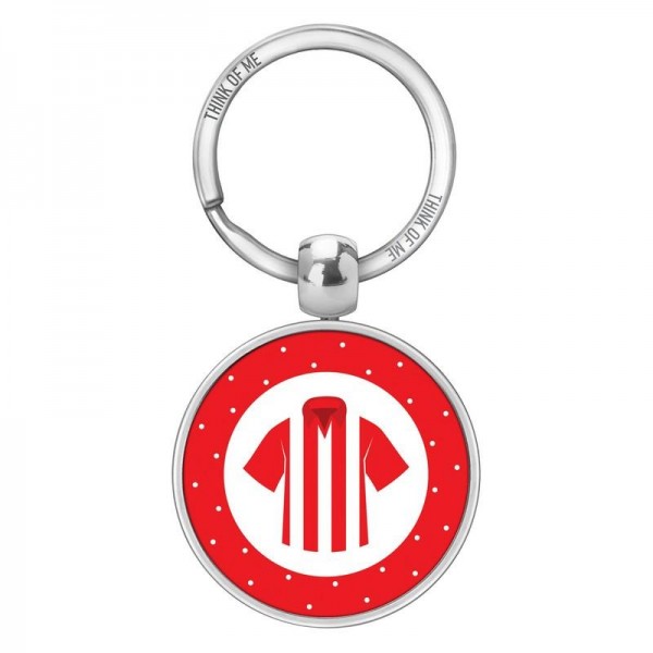 Μεταλλικό Μπρελόκ 3,6cm Κόκκινη Φανέλα