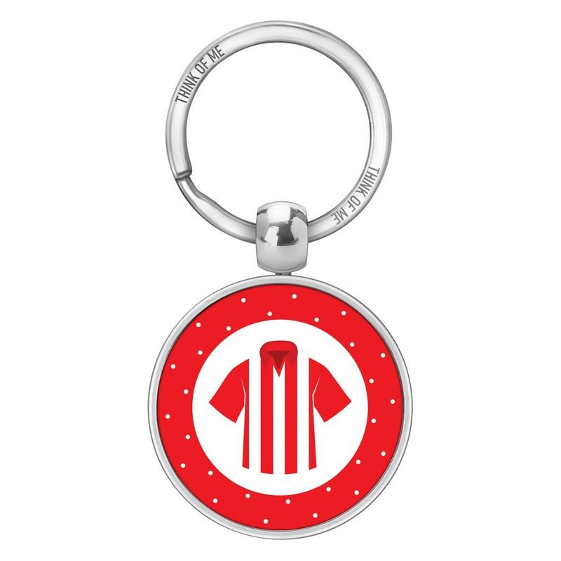 Μεταλλικό Μπρελόκ 3,6cm Κόκκινη Φανέλα