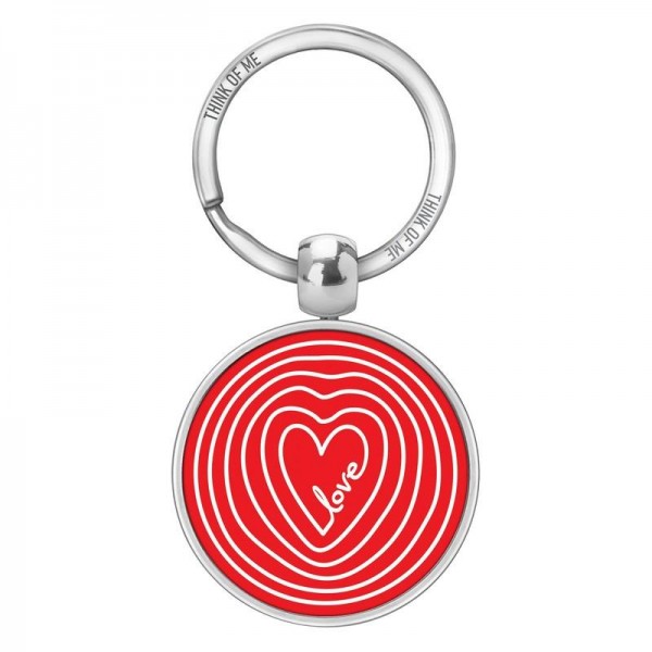 Μεταλλικό Μπρελόκ 3,6cm Ομόκεντρες Καρδιές Love