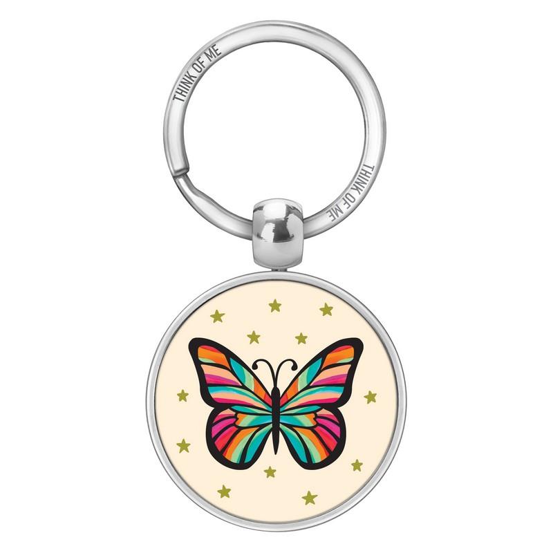 Μεταλλικό Μπρελόκ 3,6cm Πεταλούδα Αστέρια