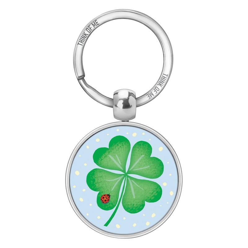 Μεταλλικό Μπρελόκ 3,6cm Τετράφυλλο Τριφύλλι-Πασχαλίτσα