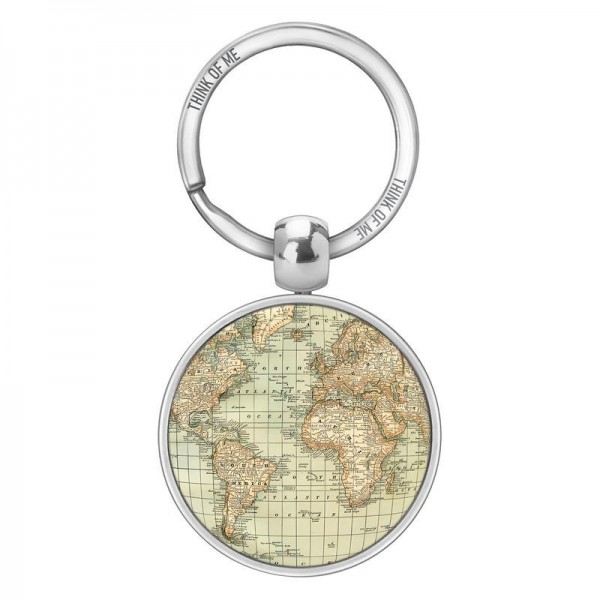 Μεταλλικό Μπρελόκ 3,6cm Χάρτης