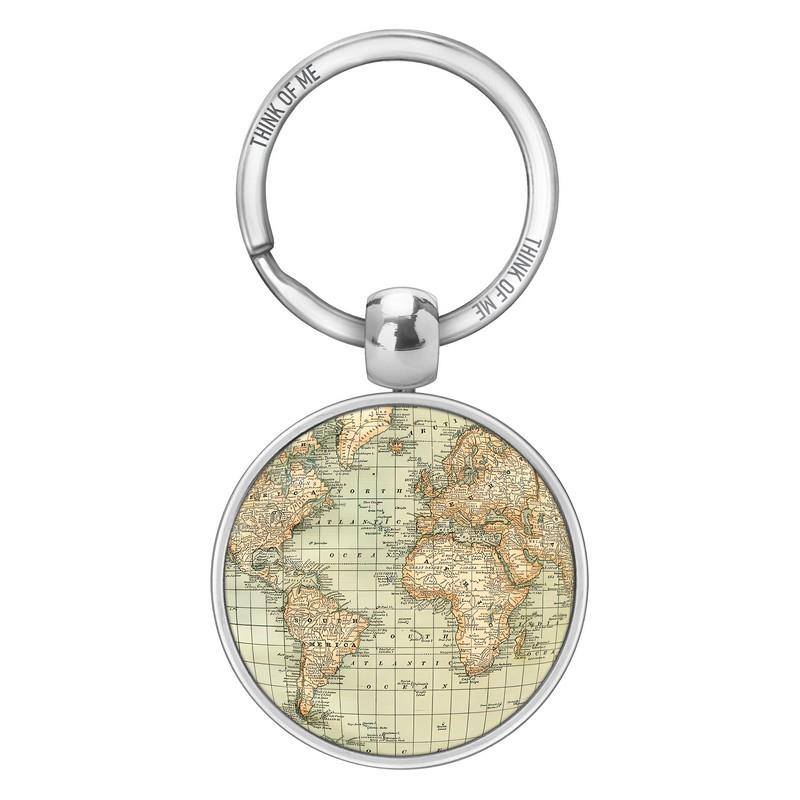 Μεταλλικό Μπρελόκ 3,6cm Χάρτης