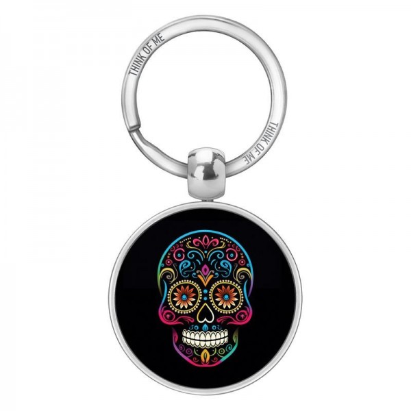 Μεταλλικό Μπρελόκ 3,6cm Black Skull