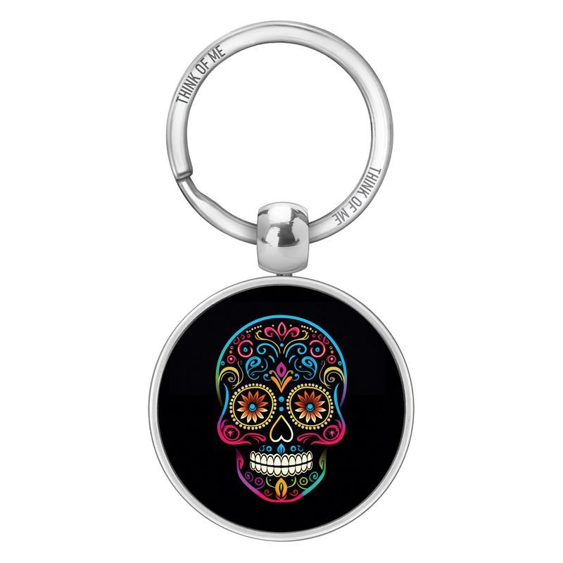 Μεταλλικό Μπρελόκ 3,6cm Black Skull