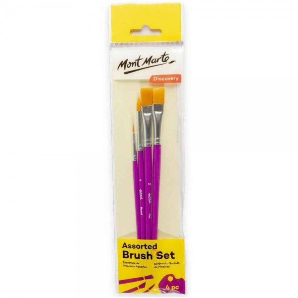 Mont Marte Σετ 4 Πινέλα No 2-6-10-10