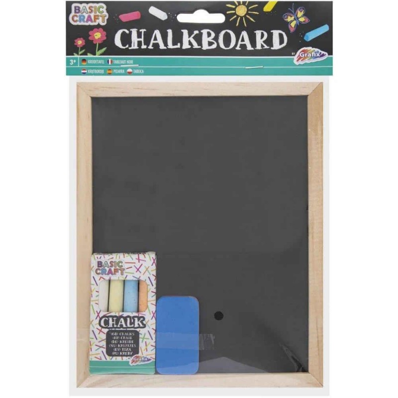 Πίνακας Κιμωλίας με Κιμωλίες + Σφουγγάρι 16x20cm