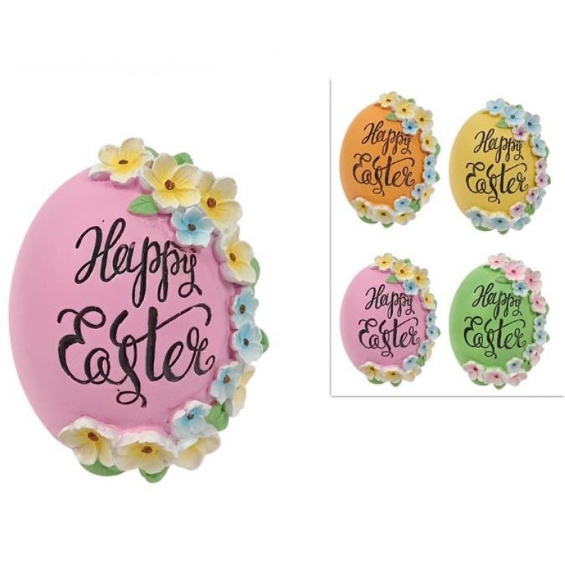 Κεραμικό Αυγό Happy Easter 12x14cm