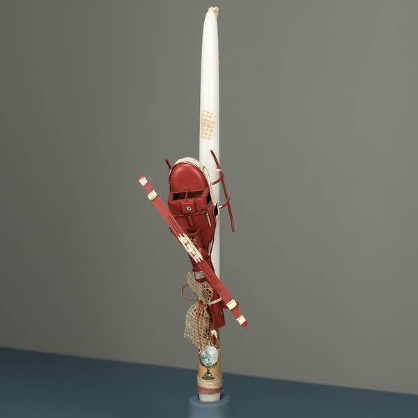 Λαμπάδα Λευκή με Ελικοπτερο Λαμπάδα Λευκή με Ελικοπτερο