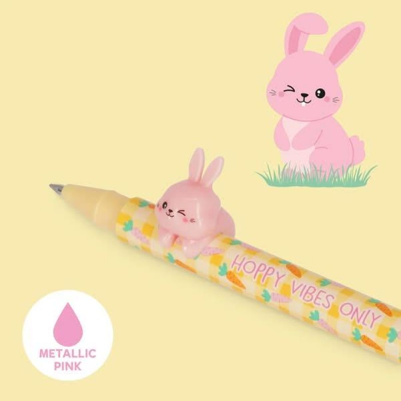 Legami Σετ 2 Gel Pens with Animal Decoration Hoppy Easter