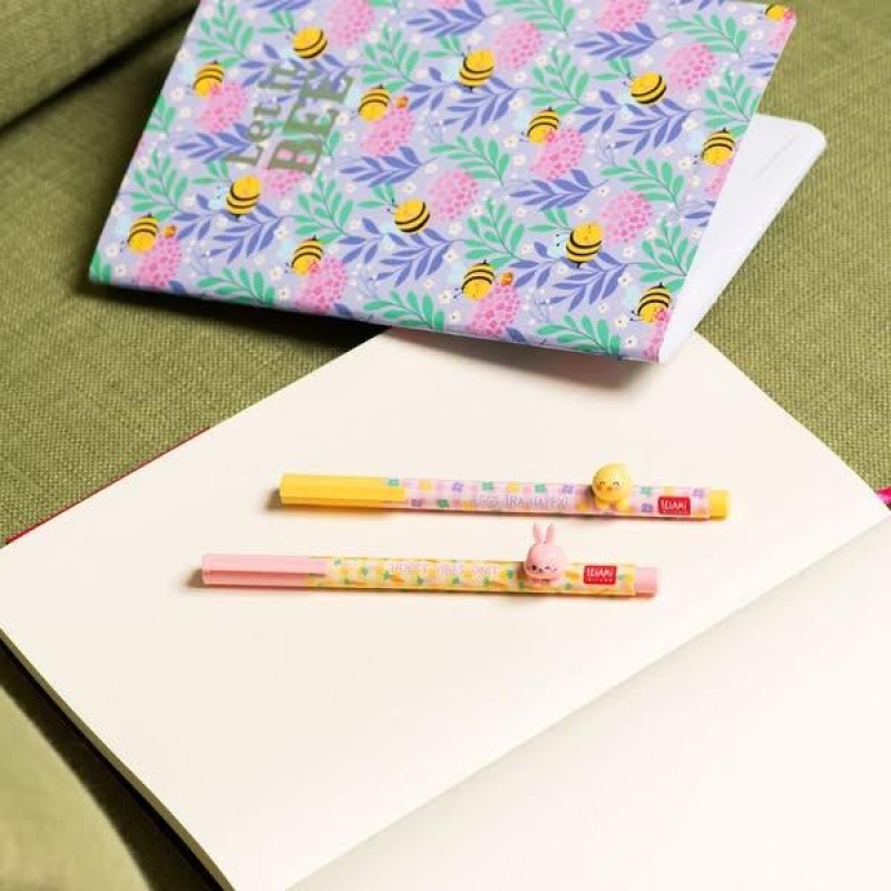 Legami Σετ 2 Gel Pens with Animal Decoration Hoppy Easter