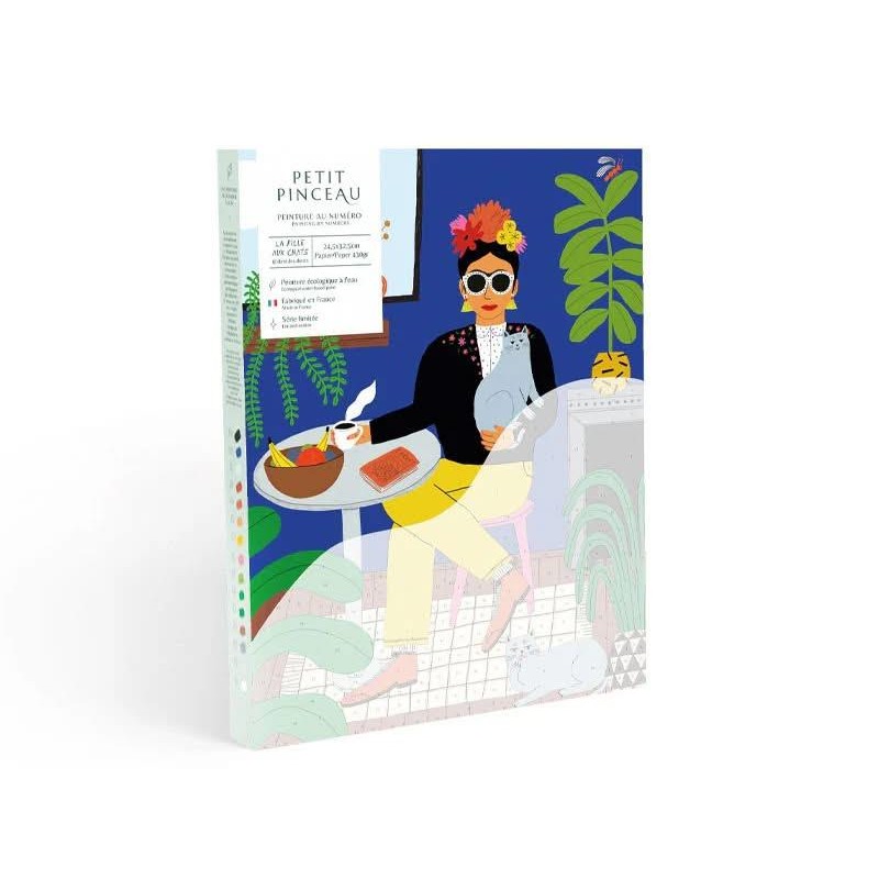 Petit Pinceau Ζωγραφική με Αριθμούς Το Κορίτσι με Γάτες Από τον Guillaume Denaudhome