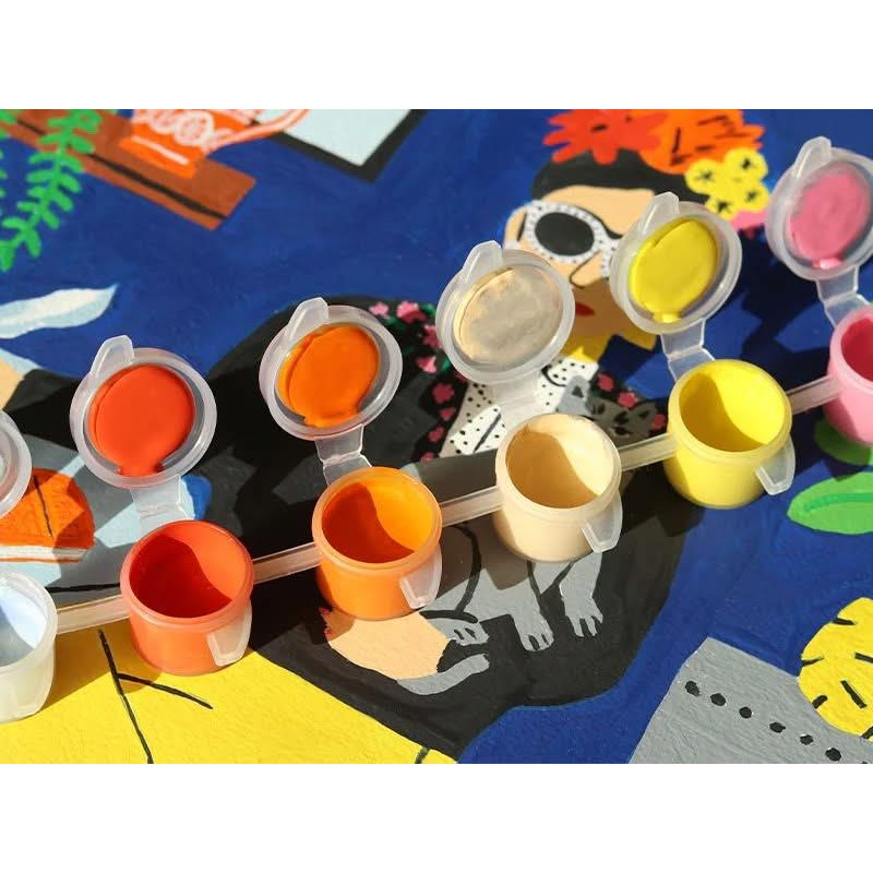 Petit Pinceau Ζωγραφική με Αριθμούς Το Κορίτσι με Γάτες Από τον Guillaume Denaudhome