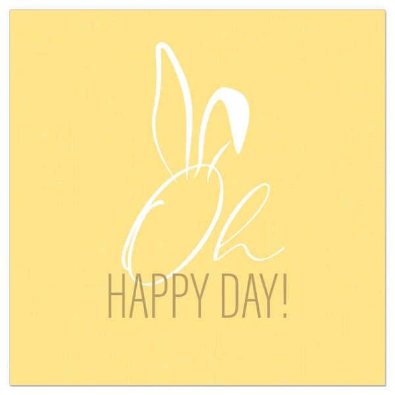 Artebene Napkin 33cm Happy Day Yellow