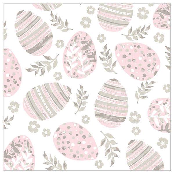 Artebene Napkin 33cm Easter Eggs Pink