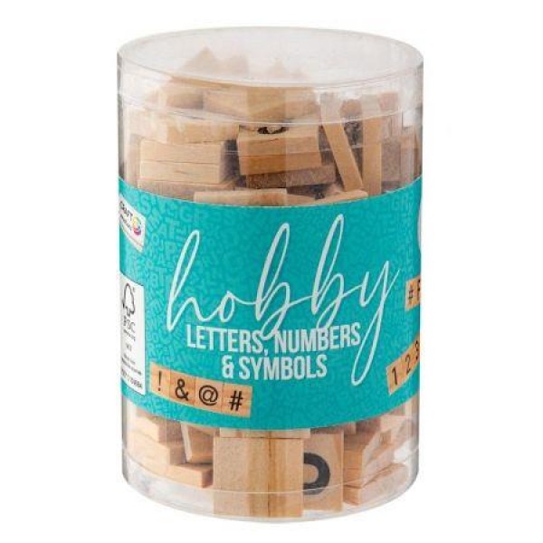 Ξύλινα διακοσμητικά στοιχεία και αριθμοί 125τεμ Ξύλινα διακοσμητικά στοιχεία και αριθμοί 125τεμ