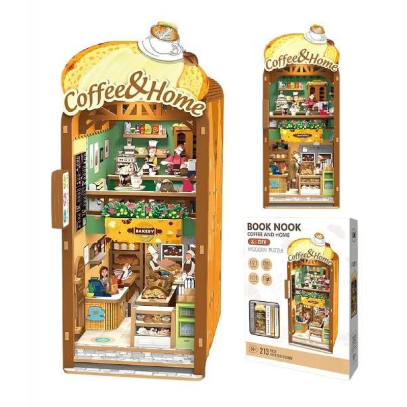 Book Nook Ξύλινο 3D Puzzle με Φωτισμό Coffee and Home Book Nook Ξύλινο 3D Puzzle με Φωτισμό Coffee and Home