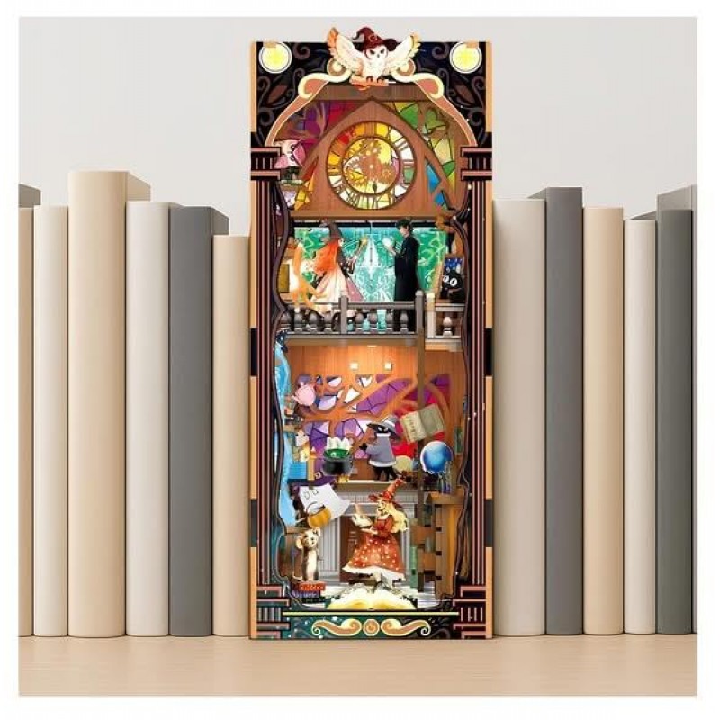 Book Nook Ξύλινο 3D Puzzle με Φωτισμό Mystical Magical Power