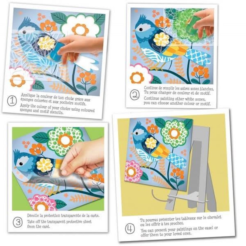 Crealign Ζωγραφίζω Ζωάκια με Στένσιλ και Σφραγίδες