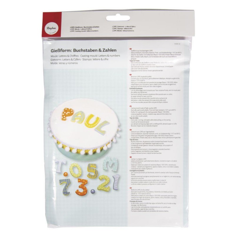 Καλούπι ABC/123 37 Μοτίβα 2-3cm