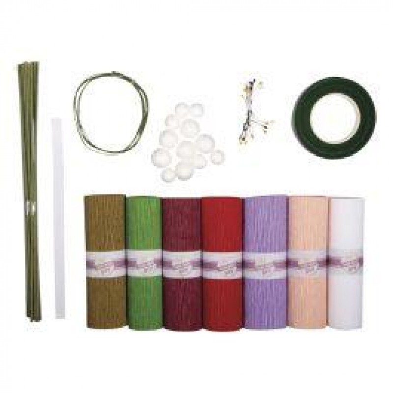 Σετ 7 Χρωματιστά Χαρτιά Γκοφρέ για Λουλούδια