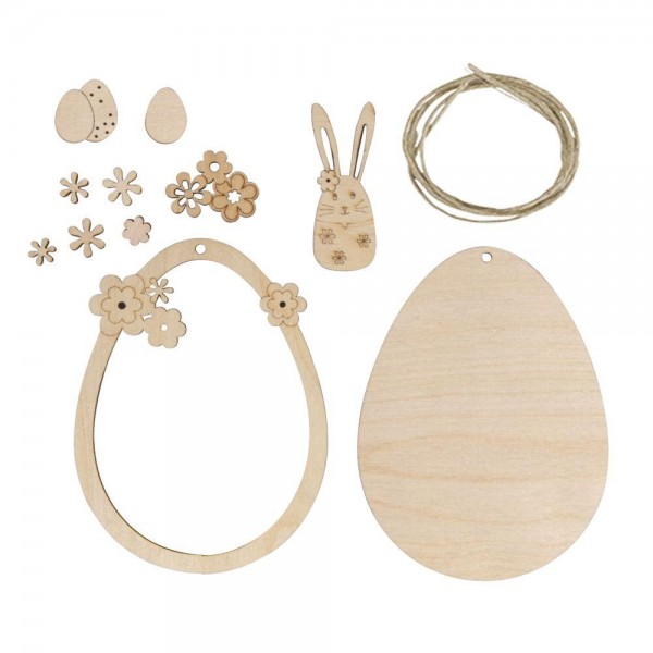 Ξύλινο Μενταγιόν Πασχαλινό Αυγό 12cm Ξύλινο Μενταγιόν Πασχαλινό Αυγό 12cm