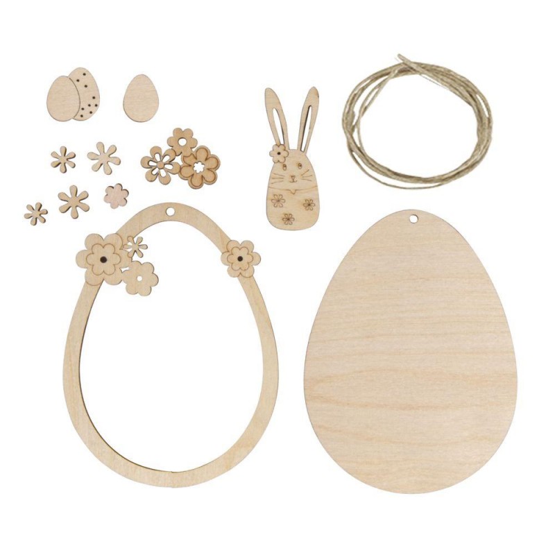 Ξύλινο Μενταγιόν Πασχαλινό Αυγό 12cm Ξύλινο Μενταγιόν Πασχαλινό Αυγό 12cm