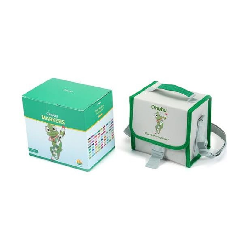 Ohuhu Σετ 72 Μαρκαδόρων Οινοπνεύματος Honolulu Με Διπλή Μύτη Πινέλο - Πλακέ