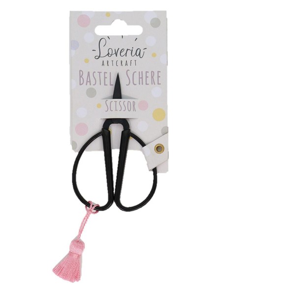 Loveria Ψαλίδι Χειροτεχνίας Μάυρο 8,5cm