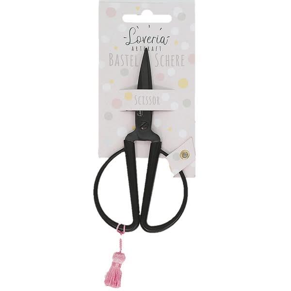 Loveria Ψαλίδι Χειροτεχνίας Μάυρο 14,5cm