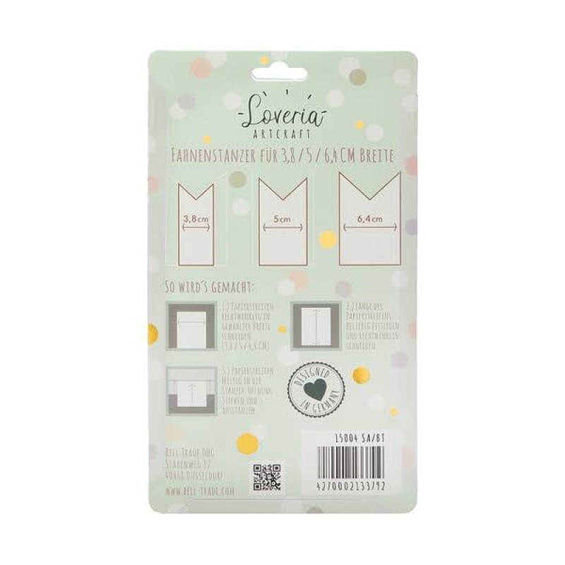 Loveria Artcraft Κόφτης Μοτίβων 3 Σημαιάκια