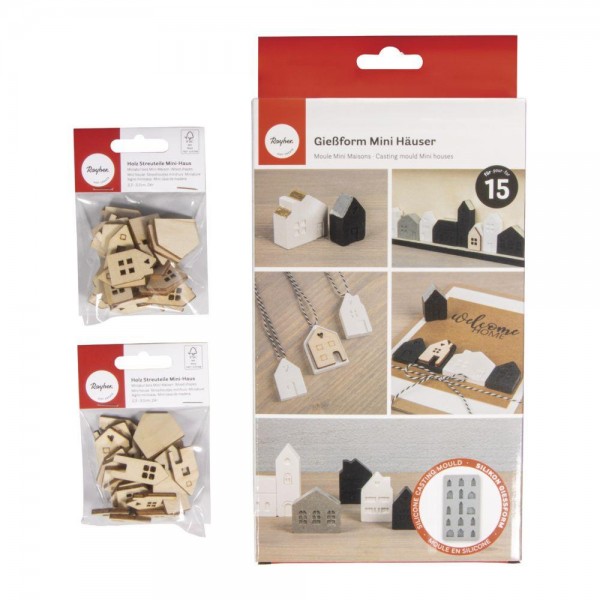 Σετ Καλούπι Σιλικόνης 15 Μικρά Σπιτάκια