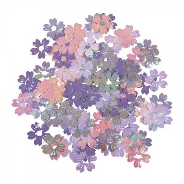 Πούλιες Μικρά Λουλούδια Παστέλ  22mm 12,5g