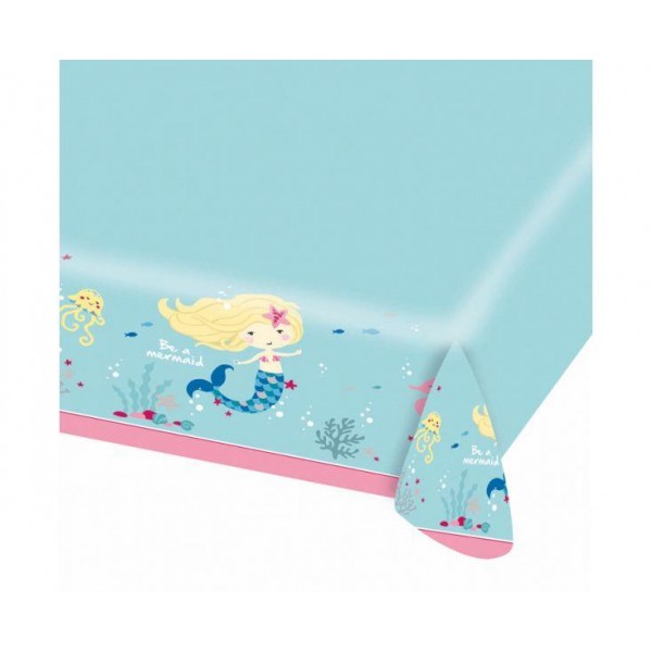 Τραπεζομάντηλο χάρτινο Be a Mermaid 1.80 x 1.20cm
