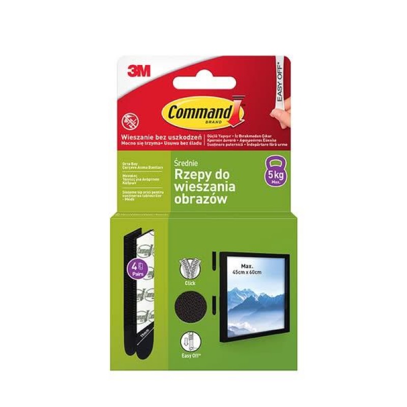 3M Κολλητικές Ταινίες Για Κάδρα Μαύρες 8τεμ (5Kg)