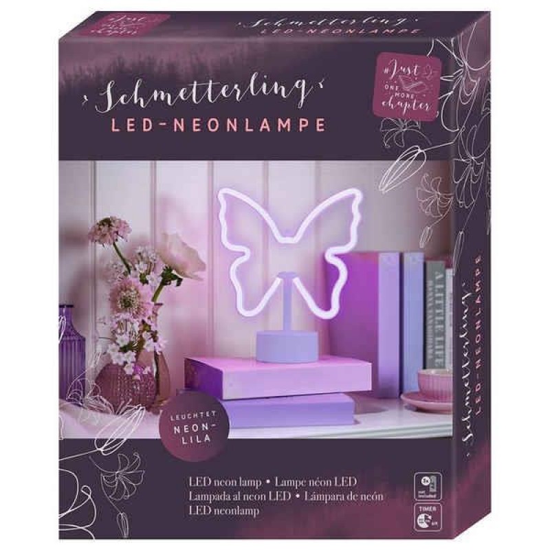 Neon-Effect LED Lamp Butterfly