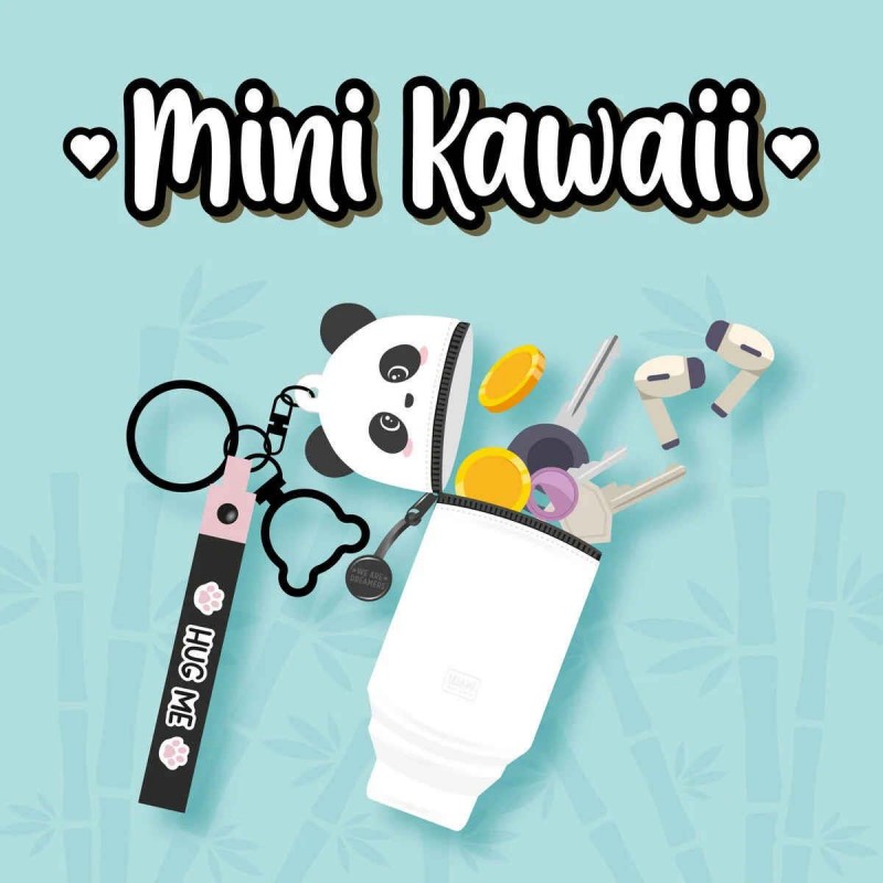 Legami Mini Kawaii - Coin Purse With Key Ring - Panda